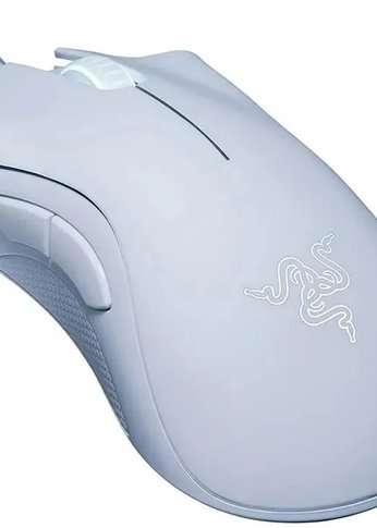 Мышь Razer DeathAdder Essential белый оптическая (6400dpi) USB для ноутбука (5but)