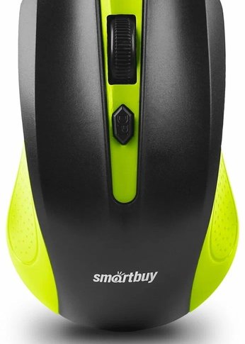 Мышь Smartbuy ONE 352AG-GK зеленый/черный оптическая беспров. (1600dpi) (SBM-352AG-GK)