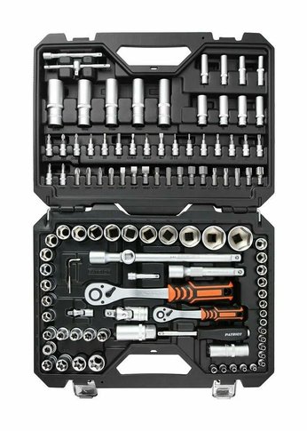 Набор автоинструмента Patriot SSP-108 "Посейдон", 1/2+1/4 DR (108 пр.), Cr-V