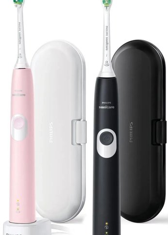 Набор электрических зубных щеток Philips Sonicare ProtectiveClean HX6800/35 черный/розовый