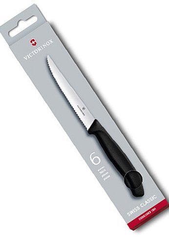 Набор ножей кухон. Victorinox Swiss Classic Steak (6.7233.6) компл.:6шт черный