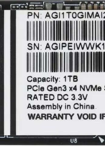 Накопитель SSD 1TB AGI AI298 M.2 2280 Client SSD PCI-E 3.x x4, 3D NAND