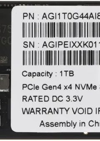 Накопитель SSD 1TB AGI M.2 2280 AGI AI838 Client SSD AGI1T0G44AI838 PCIe Gen4x4 with NVMe RTL