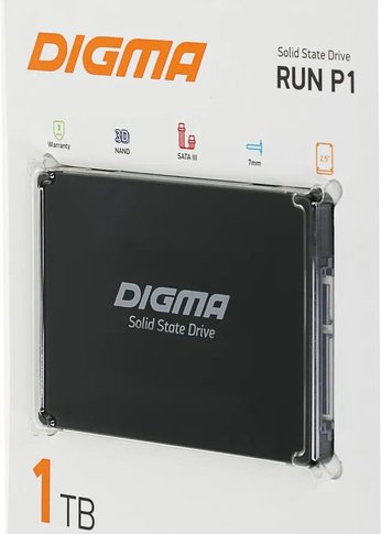 Накопитель SSD 1Tb Digma SATA-III DGSR2001TP13T Run P1 2.5"