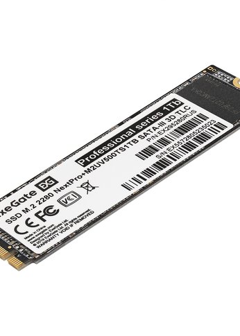 Накопитель SSD 1Tb ExeGate NextPro+ M2UV500TS1TB M.2 2280 SATA-III 3D TLC (EX295280RUS)