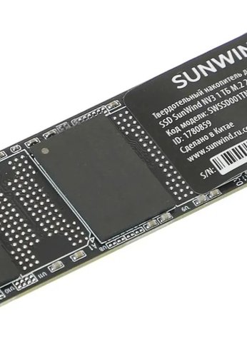 Накопитель SSD 1TB SunWind PCIe 3.0 x4 SWSSD001TN3T NV3 M.2 2280