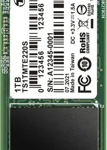 Накопитель SSD 1Tb Transcend PCI-E 3.0 x4 M.2 2280 TS1TMTE220S