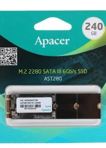 Накопитель SSD 240GB Apacer M.2 2280 AP240GAST280-1