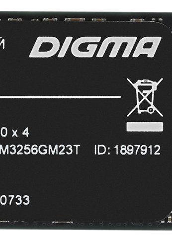 Накопитель SSD 256Gb Digma PCI-E 3.0 x4 M.2 2280 DGSM3256GM23T MEGA M2