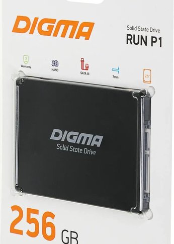 Накопитель SSD 256Gb Digma SATA-III DGSR2256GP13T Run P1 2.5"