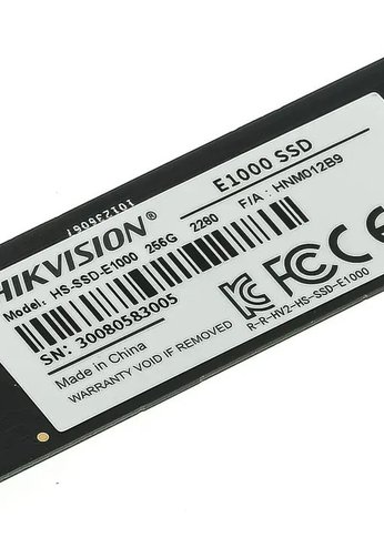 Накопитель SSD 256Gb Hikvision PCI-E 3.0 x4 M.2 2280 HS-SSD-E1000/256G