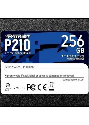 Накопитель SSD 256Gb Patriot SATA-III P210S256G25 P210 2.5"