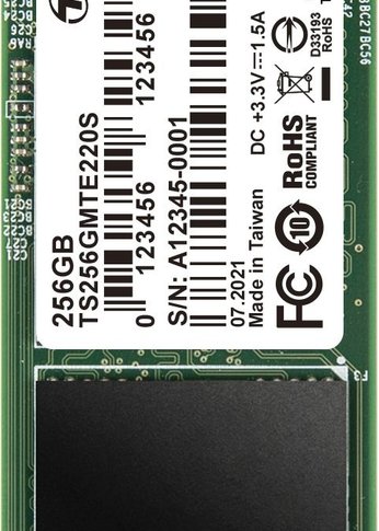 Накопитель SSD 256Gb Transcend PCI-E 3.0 x4 M.2 2280 TS256GMTE220S