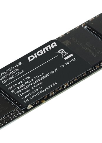 Накопитель SSD 2Tb Digma PCI-E 3.0 x4 M.2 2280 DGSM3002TM23T Mega M2