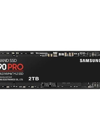 Накопитель SSD 2Tb Samsung PCI-E x4 M.2 2280 990 PRO NVMe 3D TLC Скорость записи 6900 Мб/сек. Скорость чтения 7450 Мб/сек. 2.3mm TBW 1200 Тб Время нар