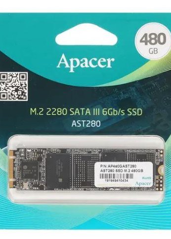 Накопитель SSD 480GB Apacer M.2 2280 AP480GAST280-1