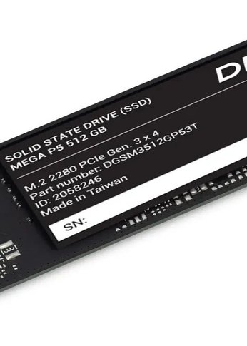 Накопитель SSD 512GB Digma PCIe 3.0 x4 DGSM3512GP53T Mega P5 M.2 2280