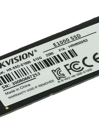 Накопитель SSD 512Gb Hikvision PCI-E 3.0 x4 M.2 2280 HS-SSD-E1000/512G