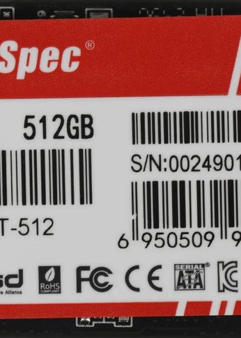 Накопитель SSD 512Gb Kingspec mSATA MT-512 MT Series mSATA