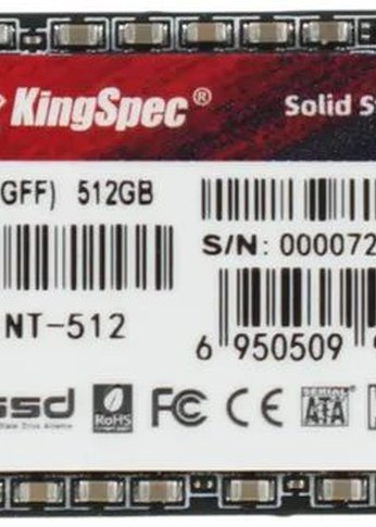 Накопитель SSD 512Gb Kingspec SATA-III NT-512 M.2 2280