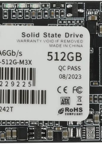 Накопитель SSD 512Gb Netac NT01N5M-512G-M3X N5M mSATA