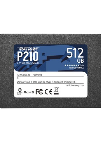 Накопитель SSD 512Gb Patriot SATA-III P210 P210S512G25