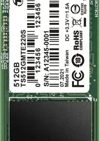 Накопитель SSD 512Gb Transcend PCI-E 3.0 x4 M.2 2280 TS512GMTE220S