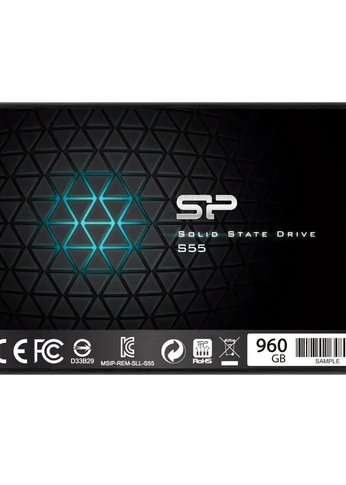 Накопитель SSD Silicon Power SATA III 960Gb SP960GBSS3S55S25 Slim S55 2.5"