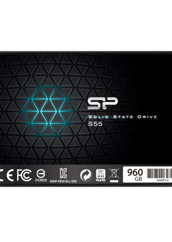 Накопитель SSD Silicon Power SATA III 960Gb SP960GBSS3S55S25 Slim S55 2.5"