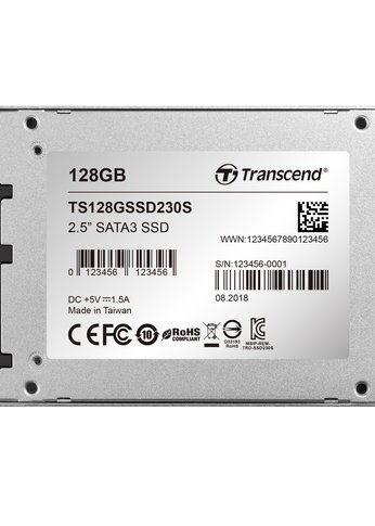 Накопитель SSD Transcend SATA III 128Gb TS128GSSD230S 2.5"