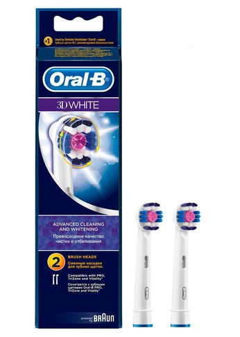 Насадка для зубной щетки Oral-B EB18-2 3DWhite 2 шт.