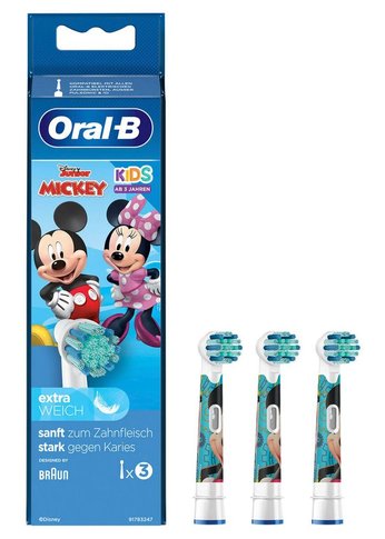 Насадка для зубной щетки Oral-B MICKEY EXTRA SOFT (3шт)