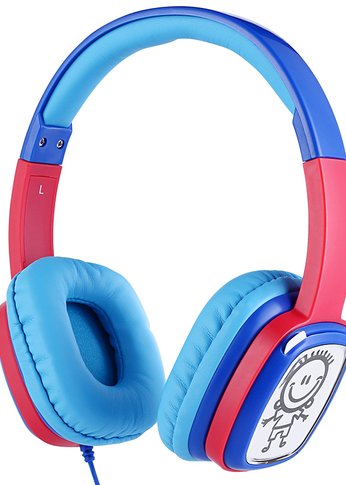 Наушники Harper KIDS HN-302 Blue-Red проводные