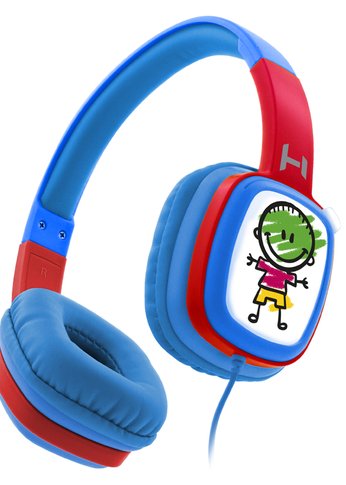 Наушники Harper KIDS HN-302 Blue-Red проводные