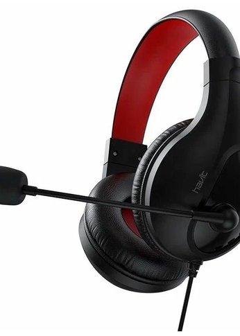 Наушники Havit Audio series-Wired headphone HV-H2116D Black+Red