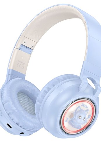 Наушники Hoco (6942007619592) W50 Bluetooth 5.3 Blue