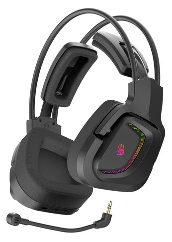 Наушники с микрофоном A4Tech Bloody MR575 черный 1.5м мониторные BT/Radio оголовье (MR575)