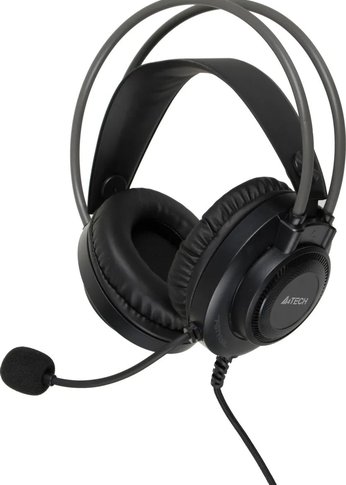 Наушники с микрофоном A4Tech Fstyler FH200U серый 2м накладные USB оголовье (FH200U GREY)