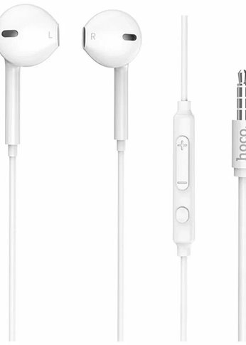 Наушники с микрофоном Hoco M55 Кнопка ответа, 1.2м, 3.5 mm jack, White