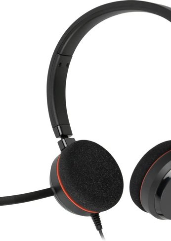 Наушники с микрофоном Jabra Evolve 20 MS Stereo черный 1.2м накладные USB оголовье (4999-823-109)