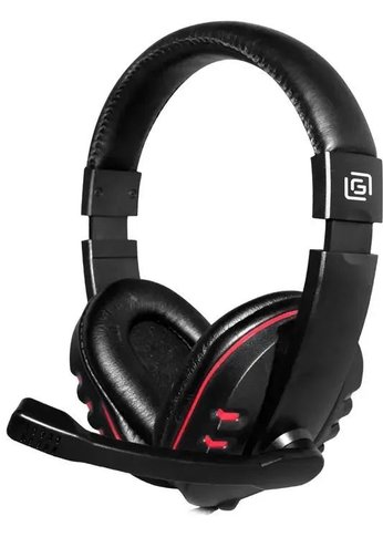 Наушники с микрофоном Oklick HS-L380G ABADDON черный/красный 1.8м мониторные оголовье (1100404)
