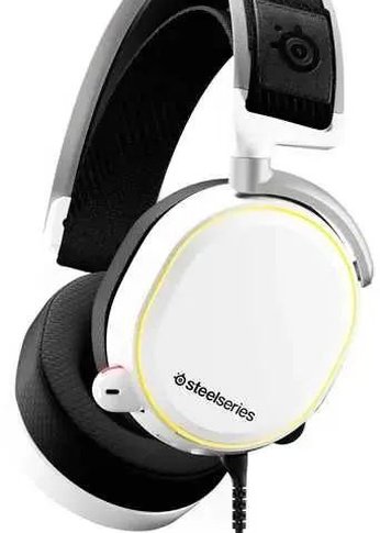 Наушники с микрофоном Steelseries Arctis Pro + GameDAC белый 3м мониторные оголовье (61454)