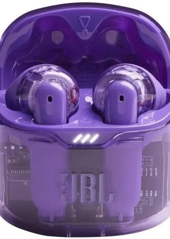 Наушники вкладыши беспроводные JBL Tune Flex Ghost фиолетовый