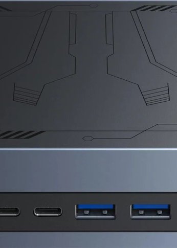 Неттоп Chuwi LarkBox S i3 1220P (1.5) 16Gb SSD512Gb UHDG Windows 11 Professional GbitEth WiFi BT 90W серый/черный