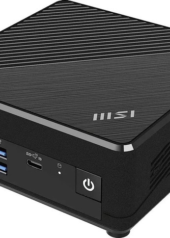 Неттоп MSI Cubi N ADL-019RU slim N-series N100 (0.8) 4Gb SSD128Gb UHDG Windows 11 Professional 2xGbitEth WiFi BT 65W черный (9S6-B0A911-220)