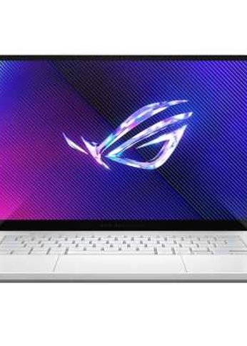 Ноутбук 14" Asus ROG Zephyrus G14 GA403UU-QS080 [90NR0HZ2-M003V0] Platinum White {2880x1800 OLED Ryzen 7 8845HS(3.8Ghz)/16384Mb/1024PCISSDGb/RTX4050