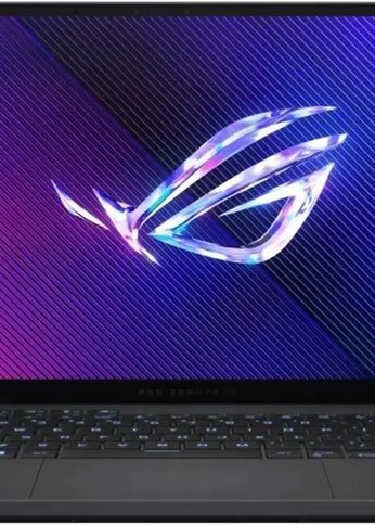 Ноутбук 14" Asus ROG Zephyrus G14 GA403UV-QS096 Ryzen 9 8945HS 16Gb SSD512Gb NVIDIA GeForce RTX4060 8Gb  OLED 3K (2880x1800) noOS grey WiFi BT Cam (90