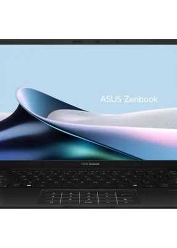 Ноутбук 14" Asus ZenBook 14 OLED UM3406HA-QD119 [90NB1271-M007D0] Black  {OLED Ryzen 7 8840HS/16384Mb/1024SSDGb/AMD Radeon/DOS + NumberPad; алюм корп;