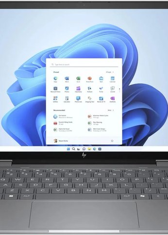 Ноутбук 14" HP Envy x360 14-fa0004ci Ryzen 5 8640HS 16Gb SSD512Gb AMD Radeon  IPS Touch WUXGA (1920x1200) Windows 11 Home silver WiFi BT Cam (A1AA5EA)