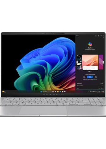 Ноутбук 15.6" Asus Vivobook S 15 OLED S5507QA-MA013W Snapdragon X Plus серебристый X1P-42-100 16Gb/1Tb Qualcomm Adreno W11H (90NB14Q2-M00B40)